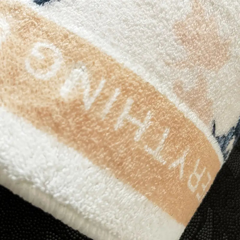 Imitation Cashmere Flower Pattern Bath Rug (1pc)